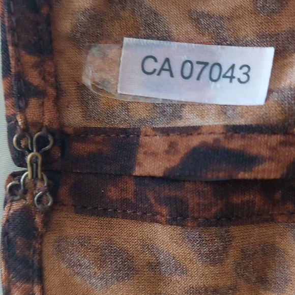 "Anne Klein" leopard dress, size L. Can fit size XL - Picture 8 of 11